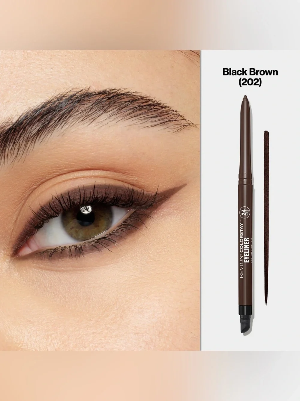 ‼️2/$10‼️Revlon ColorStay Eyeliner Pencil – Black Brown (202)